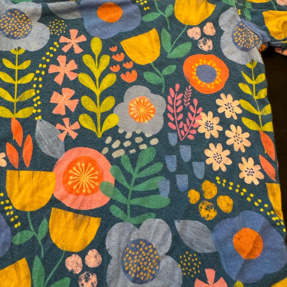 Little Sleepies Folk Floral 18-24 months PJ Set - Picture 3 of 6